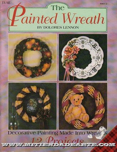 Foto Coronas de Flores pintadas Plaid 8912 The Painted Wreath