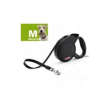 Foto Correa flexi compact cinta perros medianos 5m Negro