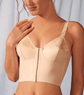 Foto Corsé mujer abrochado delante con detalle de encaj