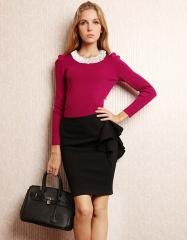 Foto cotton women neck collar