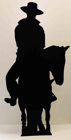 Foto Cowboy on Horse- Silhouette - Laminas