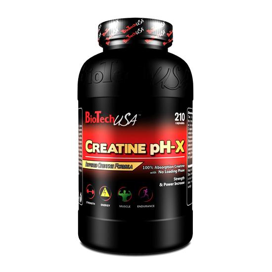 Foto Creatine pH-X - 210 caps - BIOTECH USA