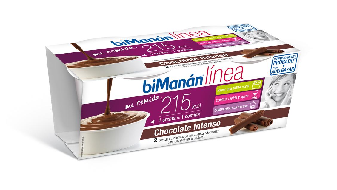 Foto Crema de Chocolate Intenso Bimanan Linea 2 tarrinas