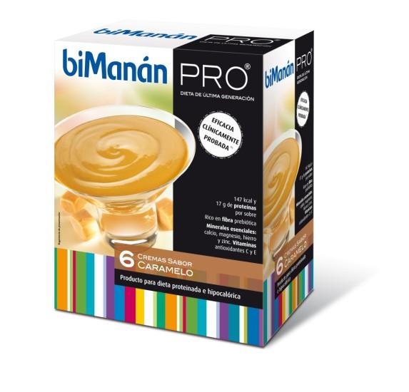 Foto Crema Sabor Caramelo Bimanan Pro 6 sobres