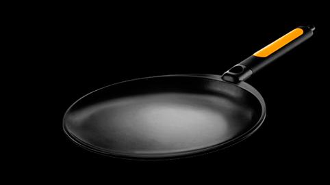 Foto Crepera castey vulcano induccion con mango amarill