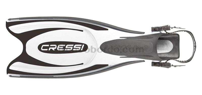 Foto Cressi Aletas Regulables Frog Plus Blanco-Negro