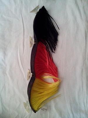 Foto Cresta Tricolor Para Casco