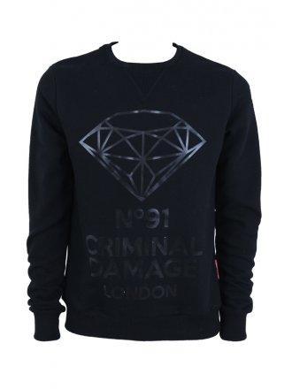 Foto Criminal Damage Diamond Sweater - Black