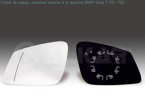 Foto Cristal de espejo, retrovisor exterior a la derecha BMW Serie 7 F01, F02