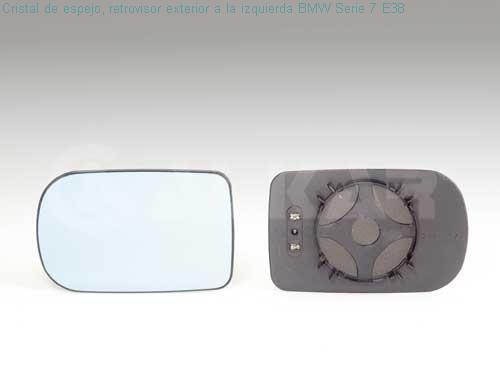 Foto Cristal de espejo, retrovisor exterior a la izquierda BMW Serie 7 E38