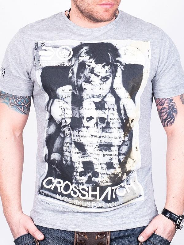 Foto CrossHatch Camiseta - Gris Claro - L