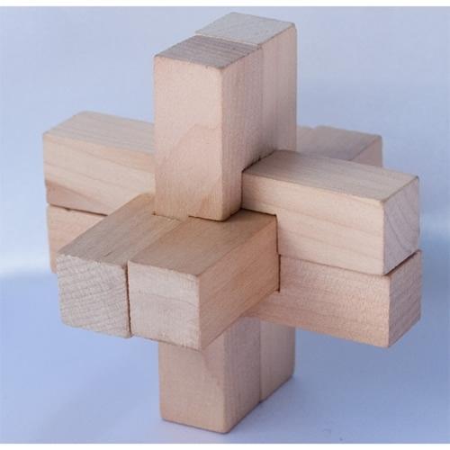 Foto Cruz Madera - Ingenio- Rompecabezas - Puzzle - 8 x 8 cm