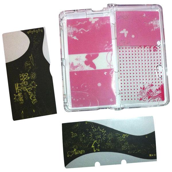 Foto Crystal case con fondos intercambiables para 3DS