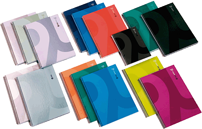 Foto Cuaderno A5 80 hojas colores claros Unipapel (paquete de 5 unidades)