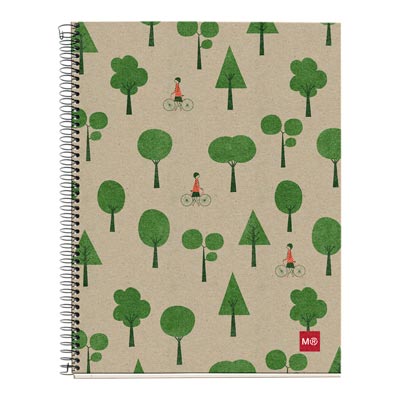 Foto Cuaderno Miquelrius formato 4º reciclado 120 hojas modelo Woodland