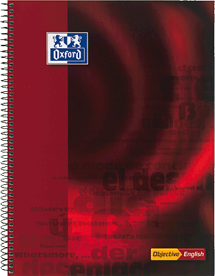 Foto Cuaderno Oxford Objetive english A4 90G