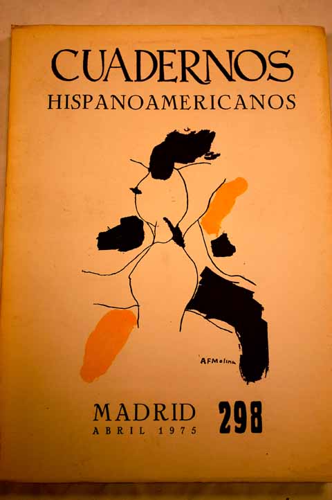 Foto Cuadernos hispanoamericanos. Revista mensual de cultura hispánica. Número 298