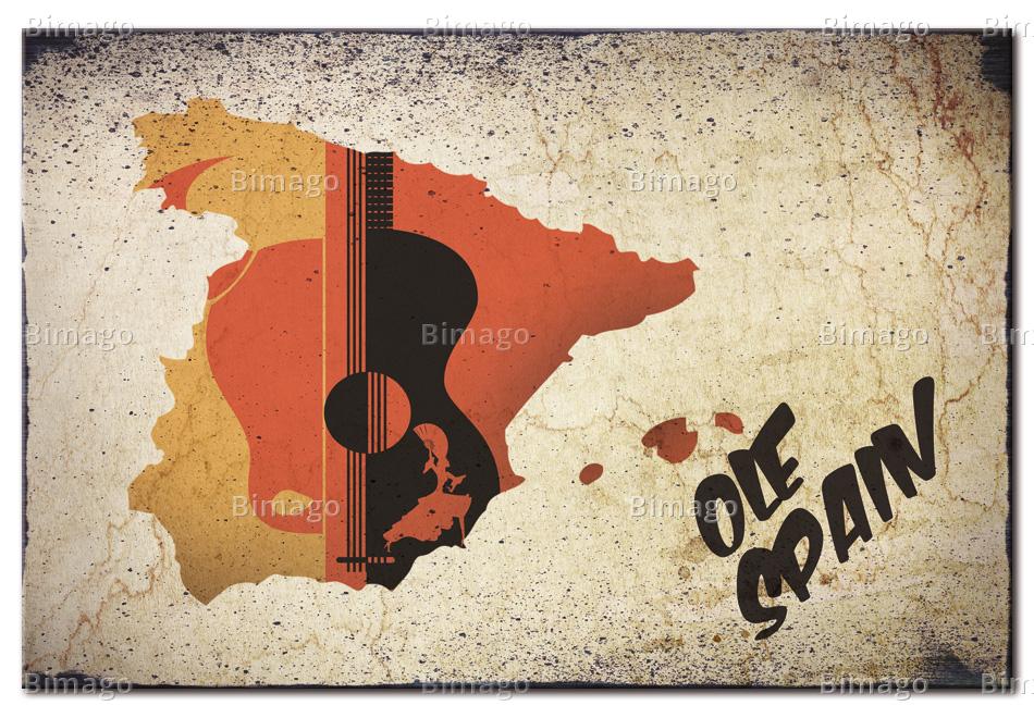 Foto Cuadro ¡Olé! Spain (90 x 60)