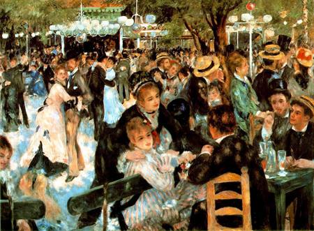 Foto Cuadro Baile en Moulin de la Galette de Renoir, réplica sobre tela