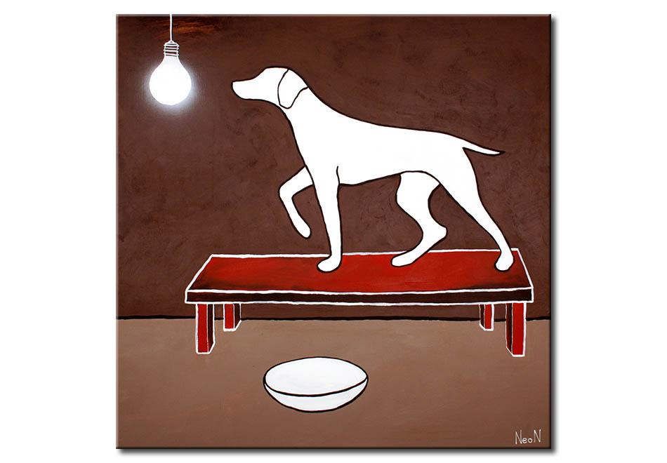 Foto Cuadro decorativo El perro de Pavlov (50 x 50)