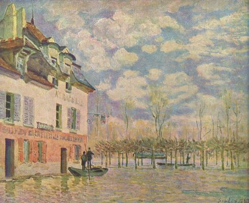 Foto Cuadro dibond: Alfred Sisley - Kahn en la inundación - cuadro 5705