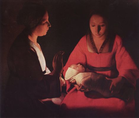 Foto Cuadro dibond: Georges de La Tour - El recién nacido - cuadro 3647