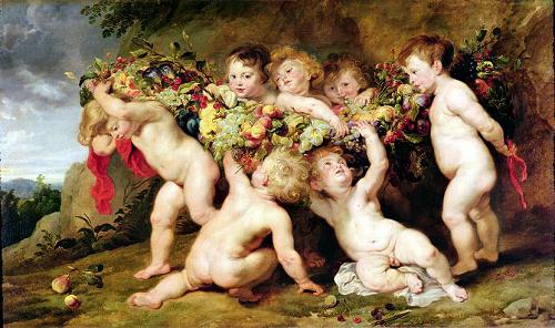Foto Cuadros, lienzos o laminas de: Garland of Fruit, c.1615-17