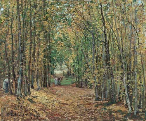 Foto Cuadros, lienzos o laminas de: Paisaje en el bosque, 1871
