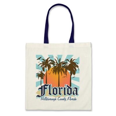 Foto (Cualquie ciudad o playa) la Florida personalizada Bolsa