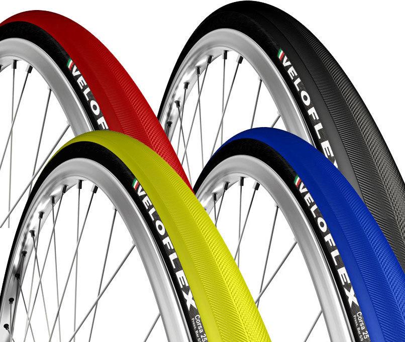 Foto Cubierta clincher plegable de carretera Veloflex - Corsa 25 - Black