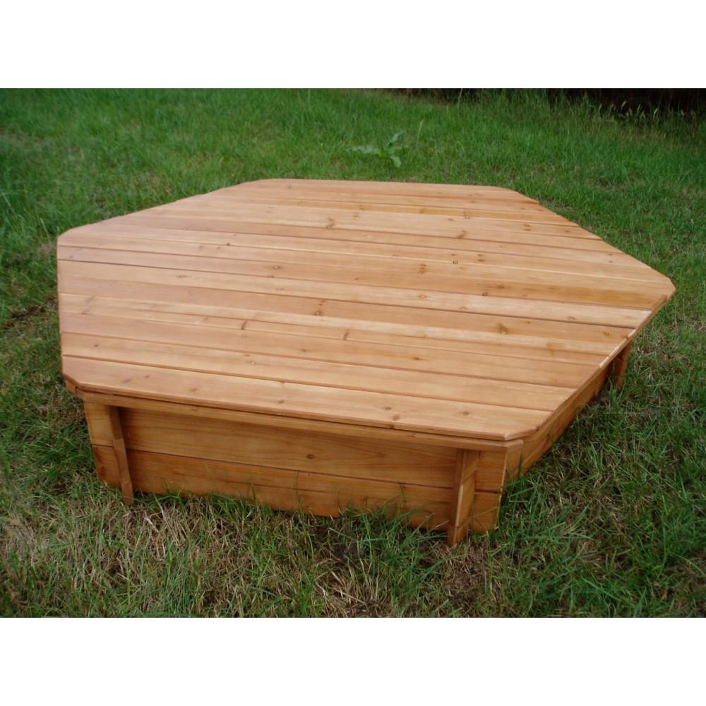 Foto Cubierta de Madera para Arenero Garden