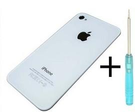 Foto Cubierta tapa trasera blanca para Appe IPhone 4 4G + destornillador 5 puntas pentalobe