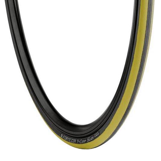 Foto Cubierta Vredestein Fortezza Tricomp Slick 700x23 color amarillo