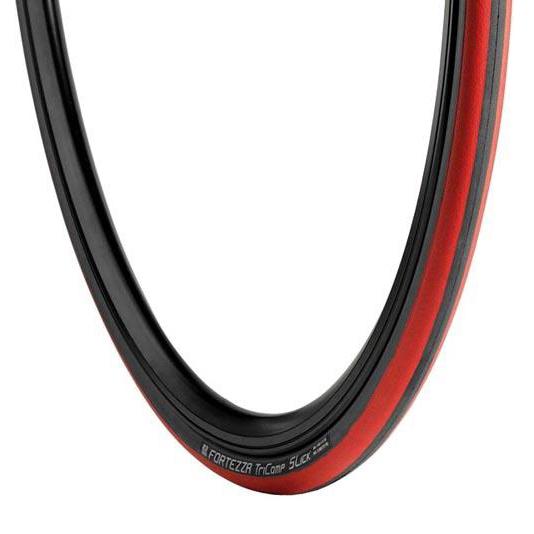 Foto Cubierta Vredestein Fortezza Tricomp Slick 700x23 color rojo
