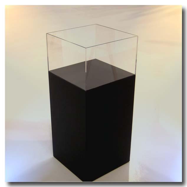 Foto Cubo columna negro con urna