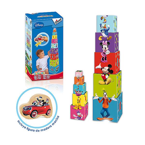 Foto Cubos apilables de madera Mickey Mouse Club House Diset
