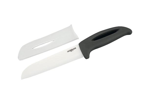 Foto Cuchillo cerámico Santoku Lacor