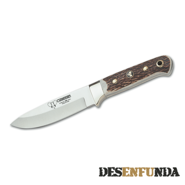 Foto Cuchillo de caza Cudeman modelo 'Coloso' con mango de ciervo Incluye funda 152-c