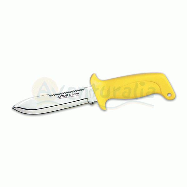 Foto Cuchillo de submarinismo AITOR delfín amarillo