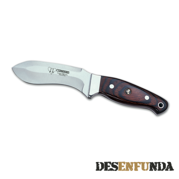 Foto Cuchillo deshuesador Cudeman con mango de madera roja y hoja de 11 cm. 223-r