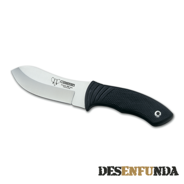 Foto Cuchillo desollador Cudeman con mango de caucho y hoja de 11 cm. 111-h