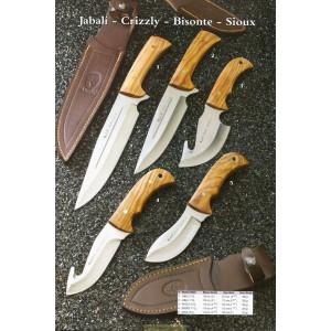 Foto Cuchillo jabalí-crizzly-bisonte-sioux