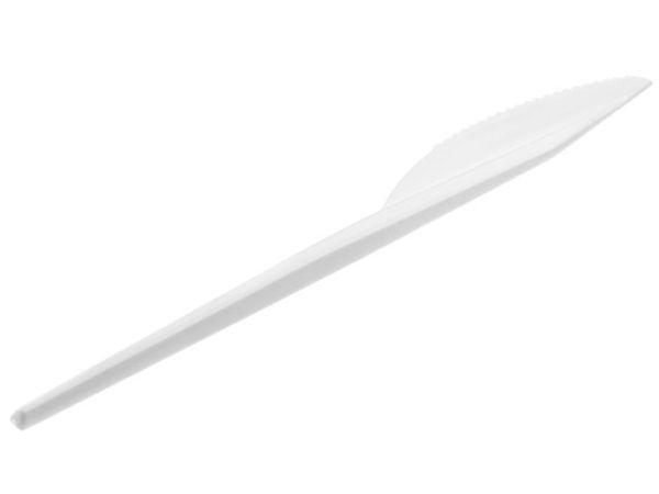Foto Cuchillo Plastico Mesa Blanco 20 Unidades (30) 10#30