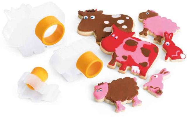 Foto Cuisipro Juego de moldes para galletas con forma de animales de granja