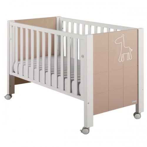 Foto Cuna 120x60 micuna africa blanco/cafe brillo