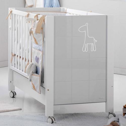 Foto Cuna 120x60 micuna africa blanco/gris brillo