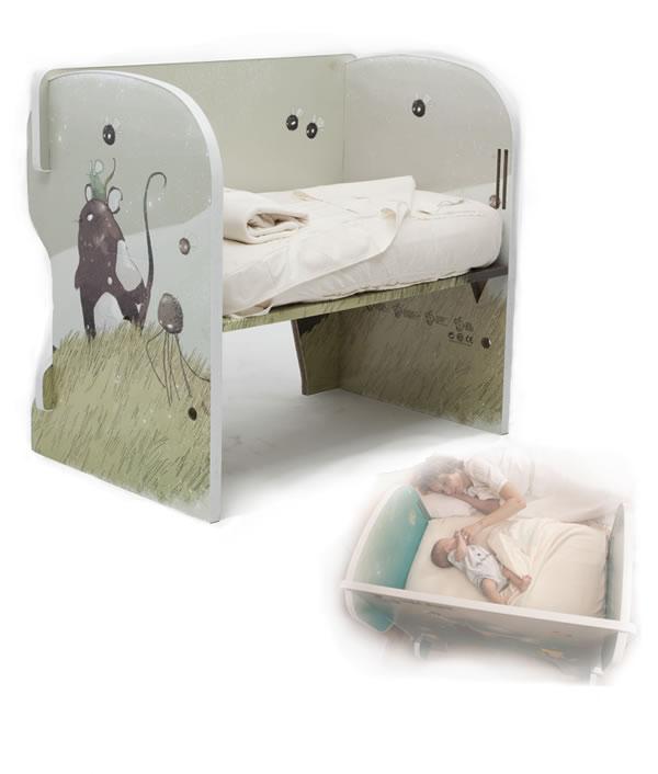 Foto Cuna biobe lateral extraible dreams earth