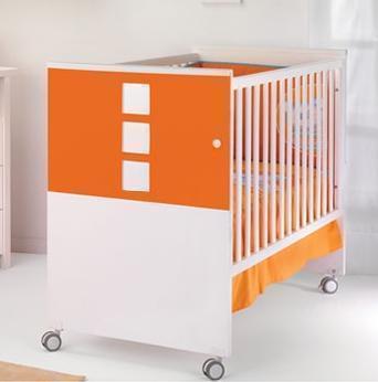 Foto Cuna Broadway Cube Con Cajon Cambrass Naranja