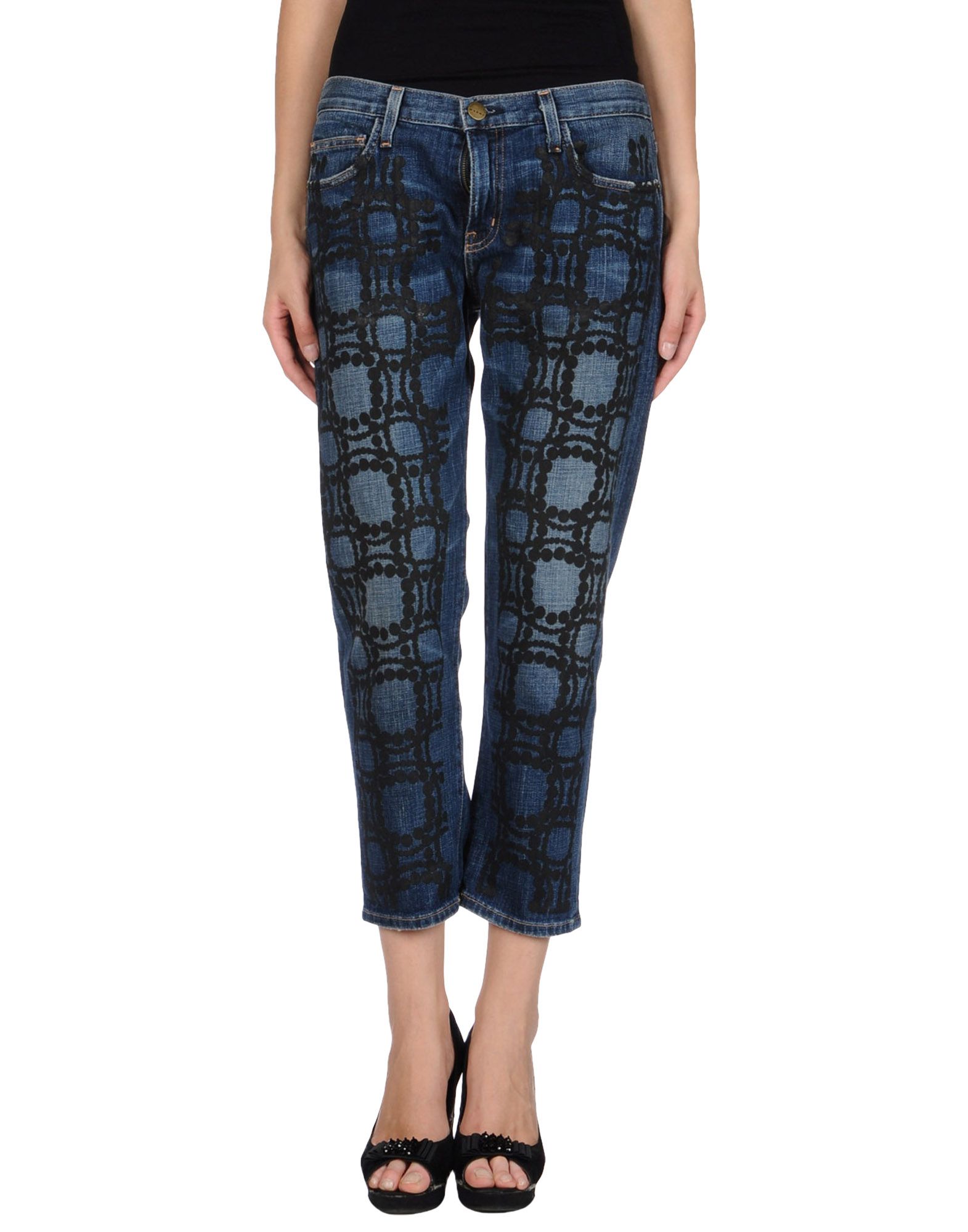 Foto Current/Elliot + Marni Pantalones Capri Vaqueros Mujer Azul marino