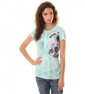 Foto Custo barcelona. Camiseta dunia butterpop celeste
